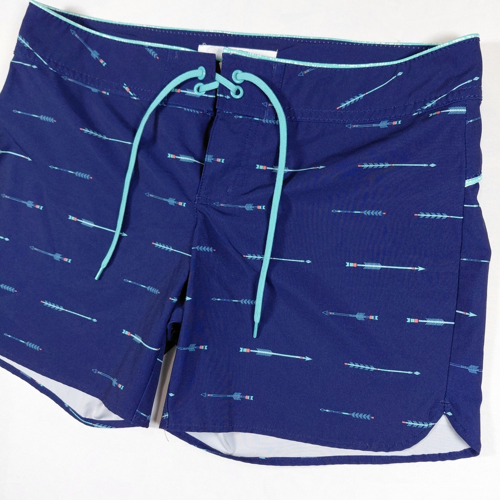 Carve Designs Womens Navy Blue Arrow Print Board Shorts Size 6 Swim‎ Trunks